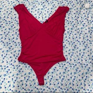 Express XL Body Contour Collection Pink Blouse